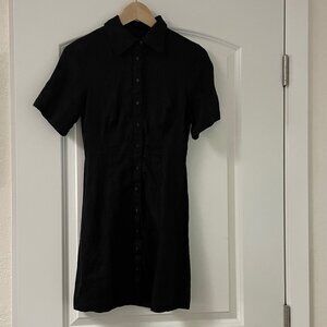 Dissh Linen Dress Black Size 2